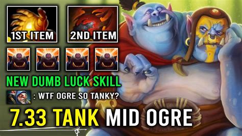 ogre magi midas|NEW 7.33 Dumb Luck Skill Ogre Magi Hyper Mid Carry 100.